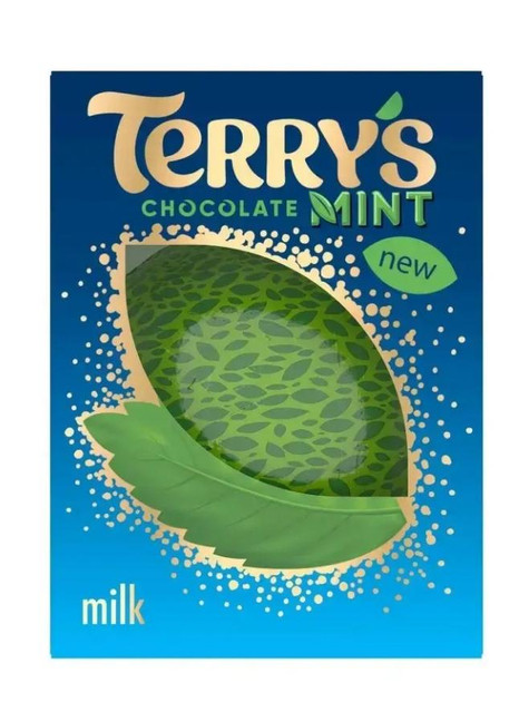 Шоколад у формі Апельсина молочний Terrys Chocolate Orange Mint з Мятою 147г
