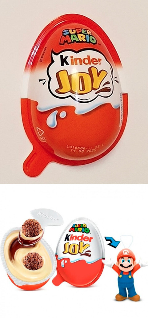 Шоколадне яйце з Іграшкою Kinder JOY Super Mario Series Surprise Red Кіндер Джой Супер Маріо Сюрпрайз Червоний 20г