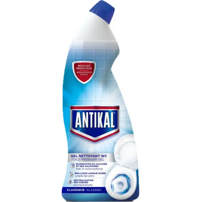 Засіб для чищення унітазу Гель Antikal Gel Nettoyant WC Classique Антікел для туалету Классік 750мл