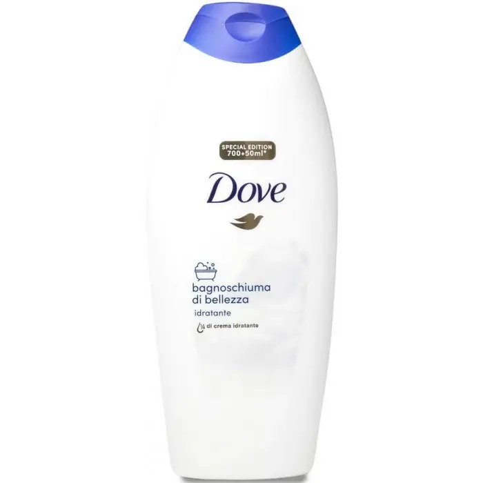Гель-пінка для душа Зволожуюча Dove Bagnoschiuma di bellezza Crema Idratante Дав кремова Ванна для краси 750мл