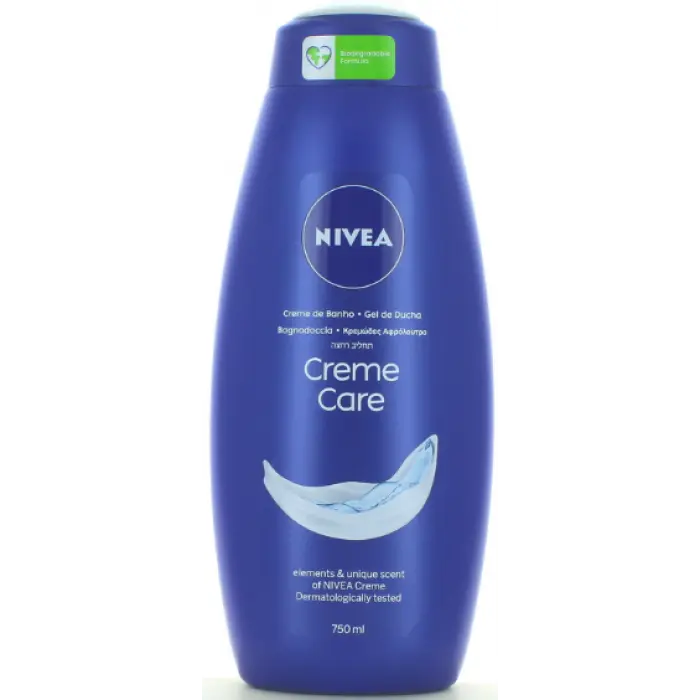 Гель для душа для Догляду Nivea Creme Care Mircoplastic Free Нівеа крем Живлення і турбота формула без Мікропластику 750мл