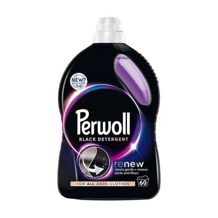 Гель для прання Чорних тканин Perwoll Black Detergent Renew Gently Dark Effect Перволь Відновлення Кольорів 60прань 3000мл