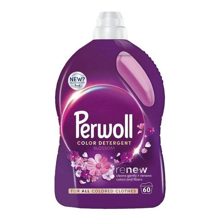 Гель для прання Кольорових тканин Perwoll Blossom Color Detergent Renew Gently Effect Перволь Відновлення Кольорів 60прань 3000мл