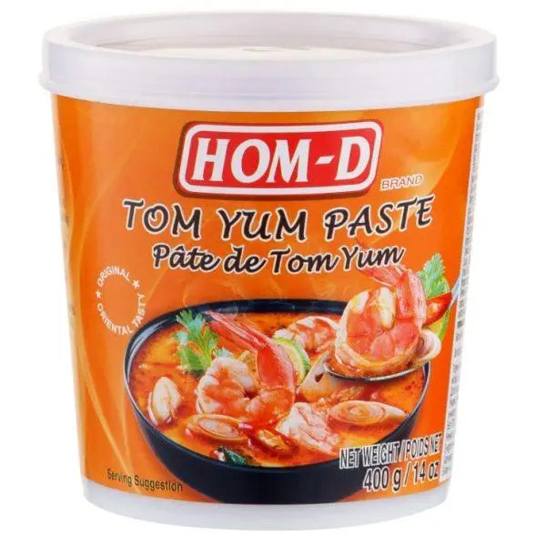 Соус Том-Ям рідкий Hom-D Tom Yum Paste Хом-Д Паста приправа для супу та маринадів Гостра Стакан 400г