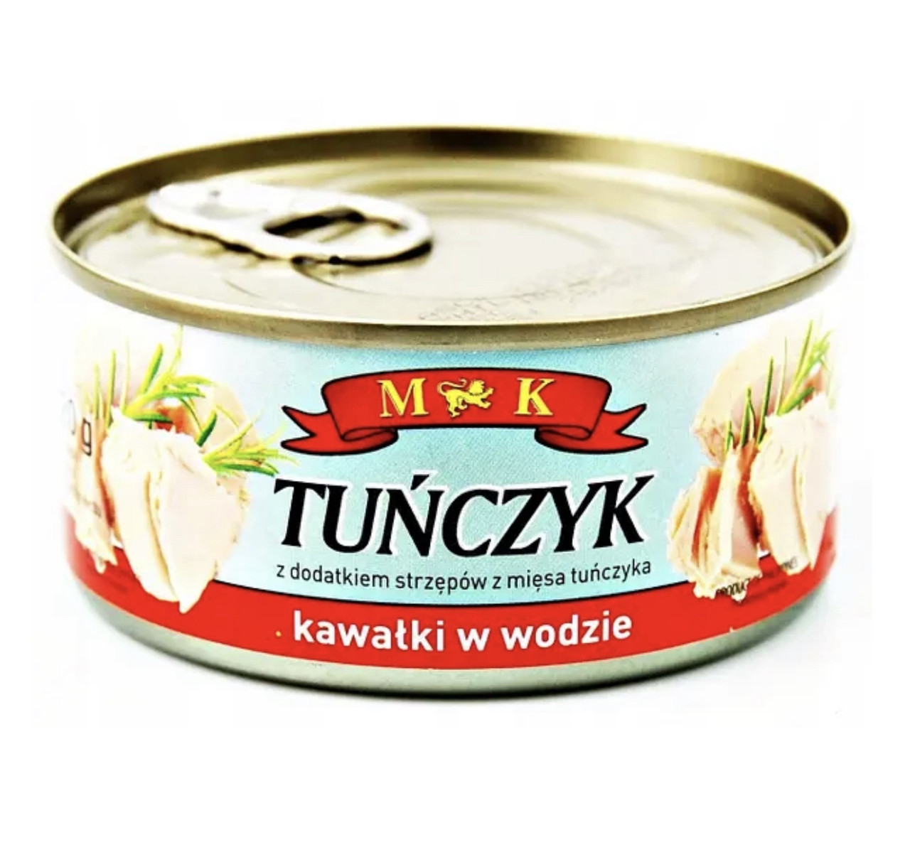 Тунець філе в Власному соку M&K Tunczyk Kawalki w Wodzie МК шматочки Омега-3 Євробанка 170г