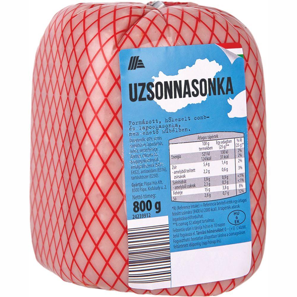 Шинка з свиного мяса Aldi Uzsonnasonka Алді Закуска бутербродна Шматок 800г