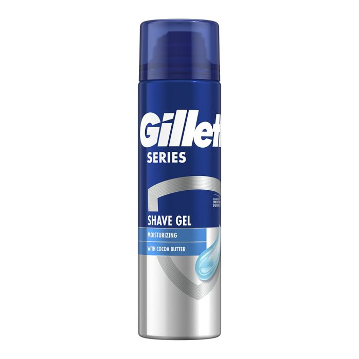Гель для Гоління Чоловічий з Дозатором Gillette Series Shave Gel Moisturizing Cocoa Butter Джілет Зволожуючий Кокосове масло 200мл