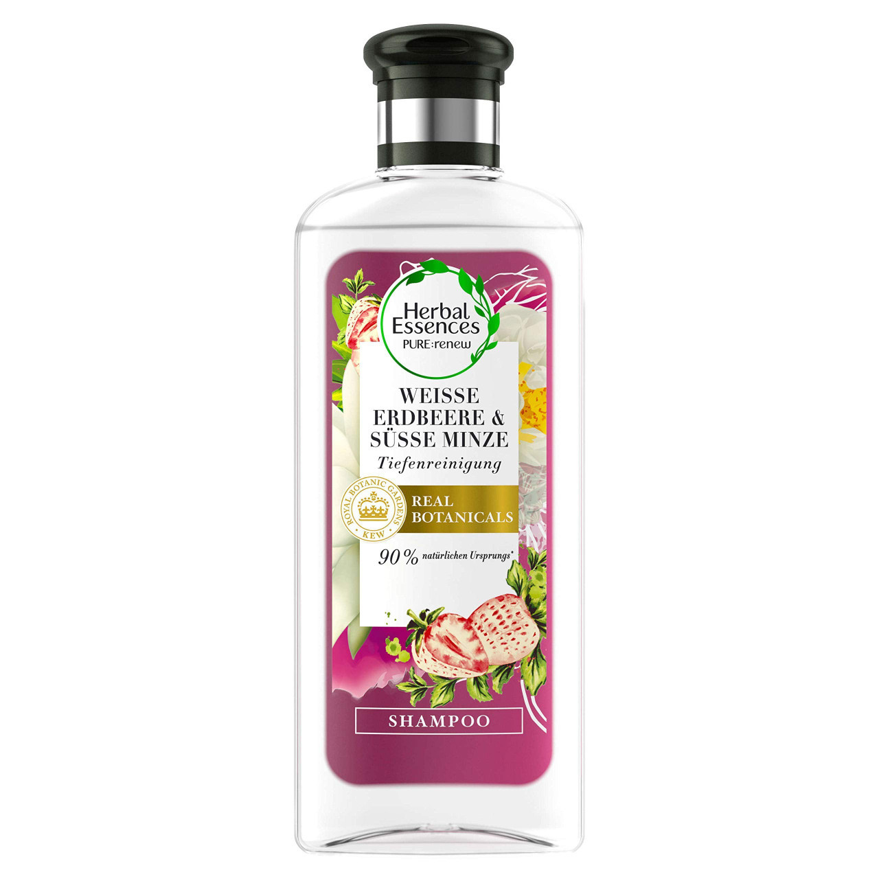 Шампунь для волосся Herbal Essences Pure renew Weisse Erdbeer&Susse minze Гербал Есенсіс Глибоке Очищення Біла Полуниця Мята 250мл