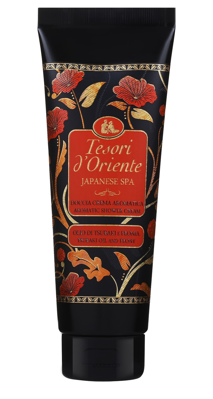 Крем для душу Ароматичний Релакс Tesori dOriente Japanese spa Tsubaki oil Peony Aromatic Shower Cream Тесорі Піонія Цубакі 250мл