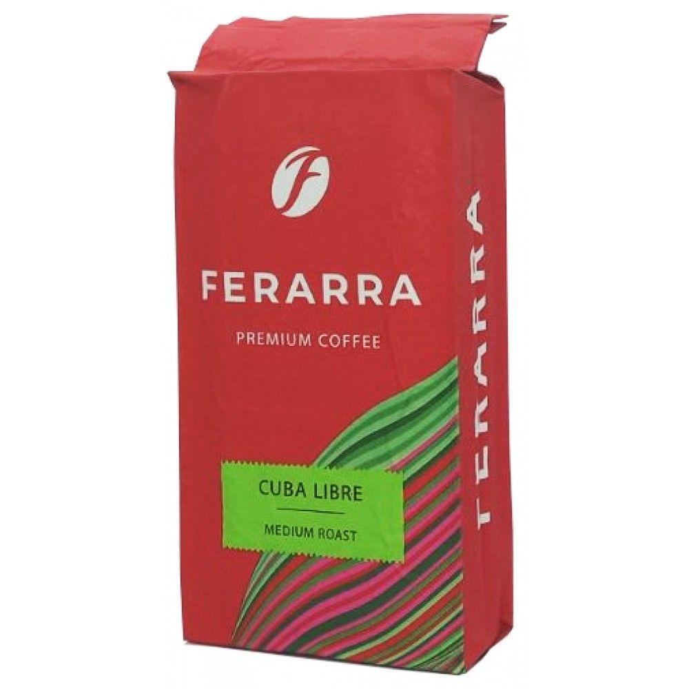 Кава мелена Ferarra Cuba Libre Medium Roast Premium Coffee Ферара Куба Лібре 100% Арабіка з ароматом Кубинського рому Вакуум 250г
