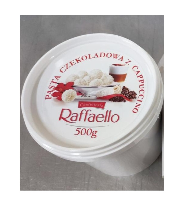 Шоколадна паста з Капучіно Raffaello pasta Czekoladowa z Cappuccino do Smarowania Рафаелло паста для Намазування Відерко 500г