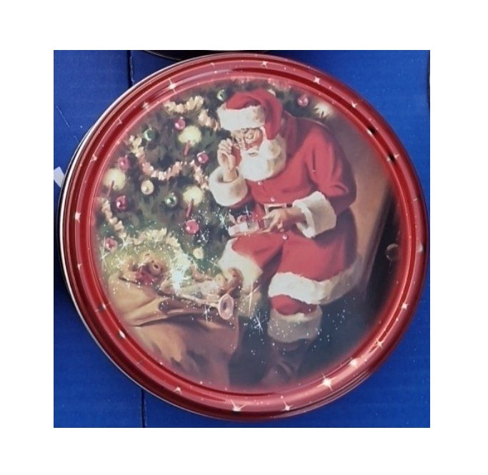 Печиво вершкове Новорічне Cвяткове Jacobsens Bakery Delicious Danish Cookies Santa Magic Mini Якобсенс Санта Бокс 150г