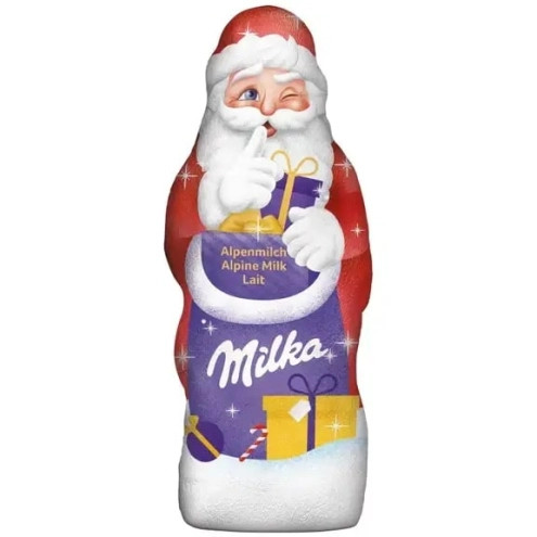 Шоколадна Фігурка Мілка Санта з молочного шоколаду Milka Santa Claus без іграшки 45г