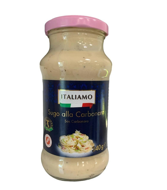 Крем соус Сирний Карбонара Italiamo Sugo alla Carbonara Crema Італьямо класичний 340г