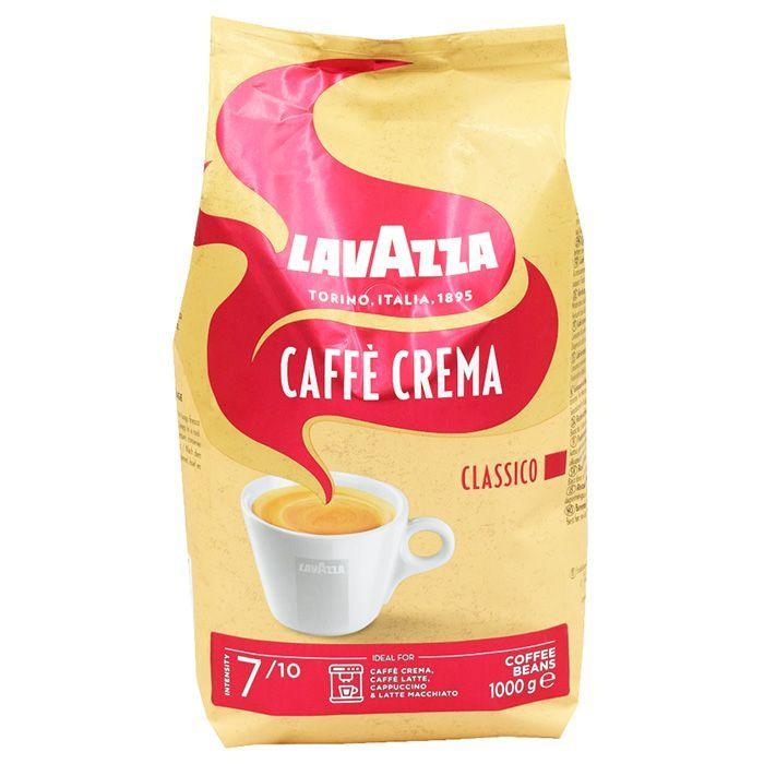 Кава зернова Lavazza Caffe Crema Classico Лавацца Крема Классік купаж Арабіки та Робусти 1000г
