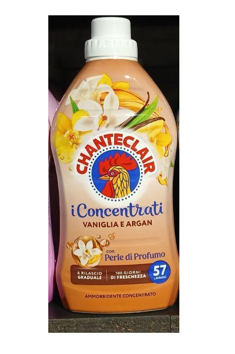Помякшувач для білизни Парфумований ChanteClair iConcentrati Vaniglia Argan Perle Profumo Шантеклер Універсальний Ваніль 57прань
