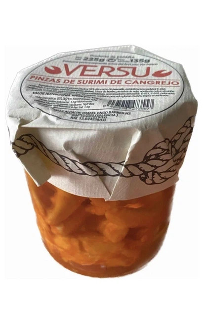 Клешні Краба із сурімі Versu Pinzas de Surimi de Cangrejo Версу в олії Банка 225г