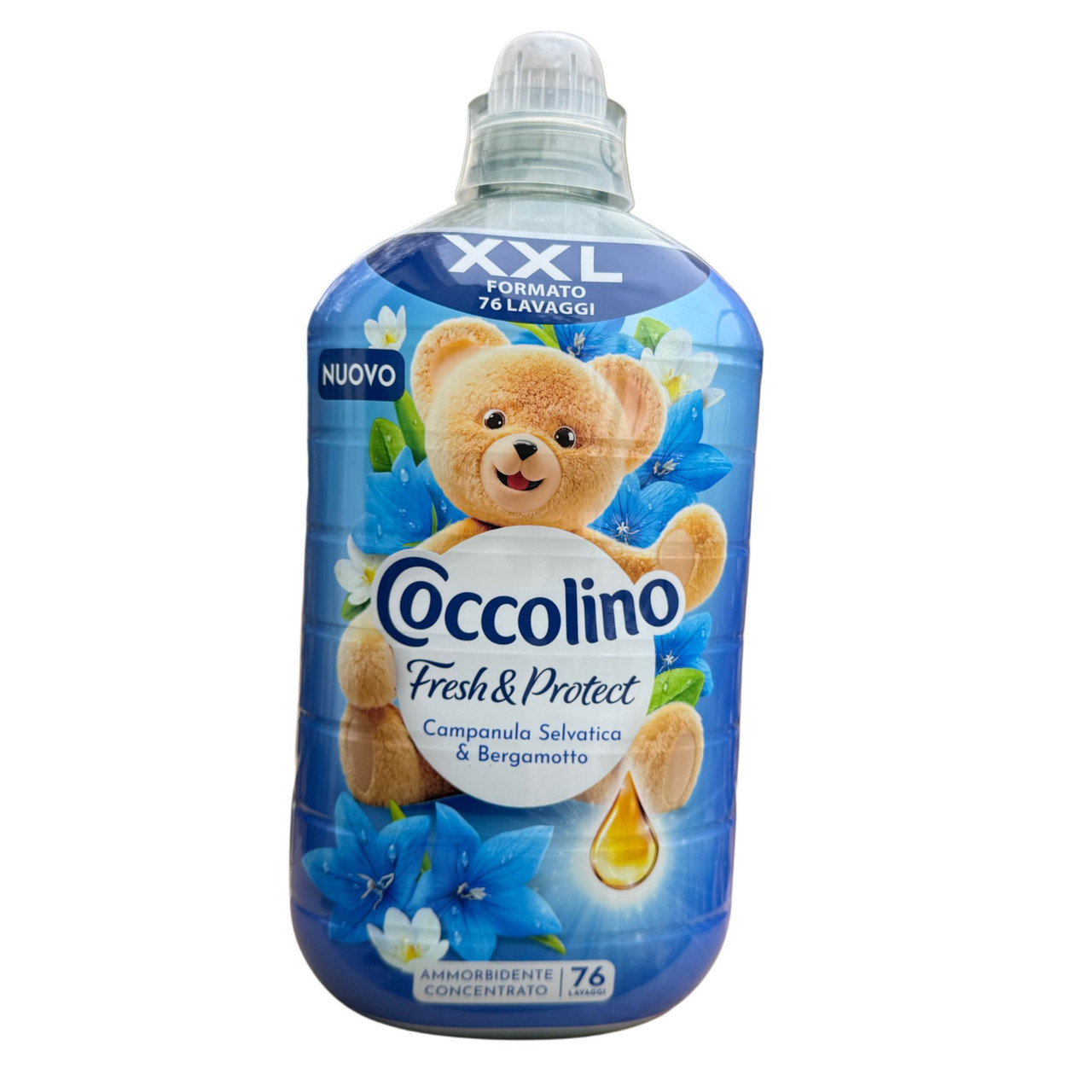 Ополіскувач для білизни Coccolino Fresh&Protect XXL Companula selvatica&Bergamot Коколіно Свіжість та захист 76прань 1750мл