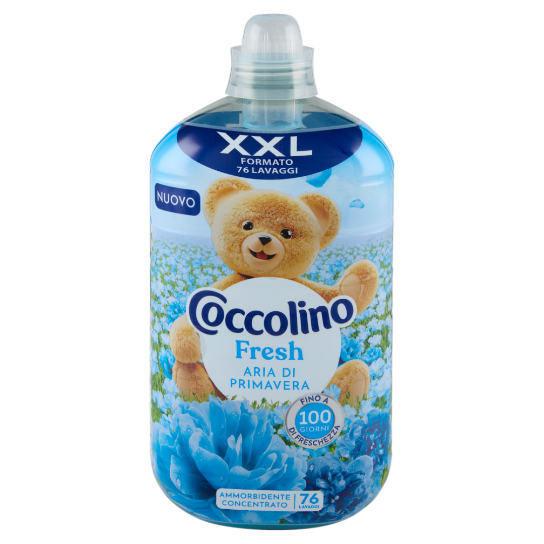 Ополіскувач Кондиціонер для білизни Coccolino Fresh XXL Aria di Primavera Коколіно Свіжість Весняне повітря 76прань 1750мл