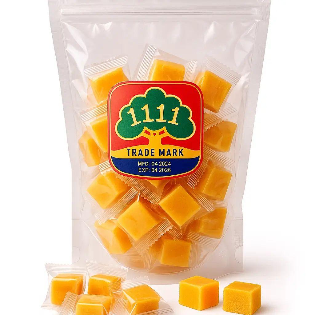 Цукерки желейні Кубики Манго 1111 Trade Mark Mango тропічний смак зіп Пакет 500г