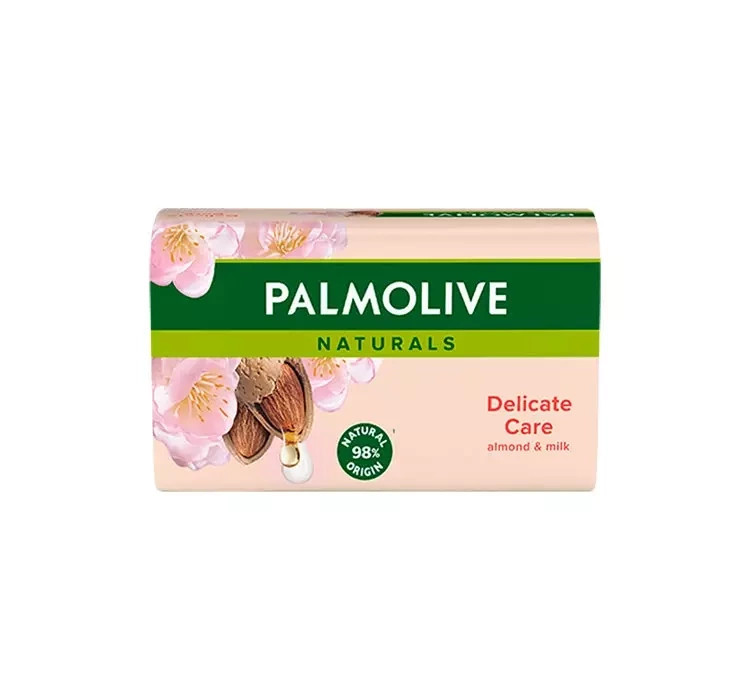 Мило для Тіла Palmolive Naturals Delicate Care Natural Origin Almond&Milk Палмолів Делікатний догляд Мигдаль з молоком кускове 90г
