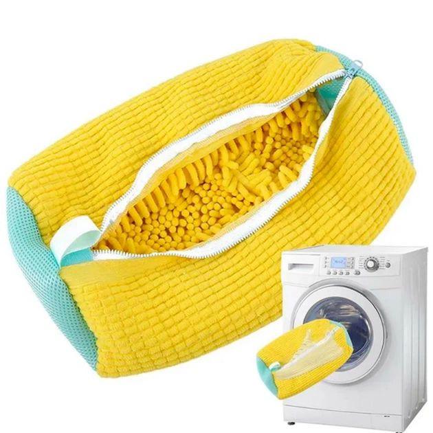 Сумка-мішок для Прання Взуття в пральних машинах UngShop Washing Bag Microfibre Мікрофібра з блискавкою застібкою 1шт