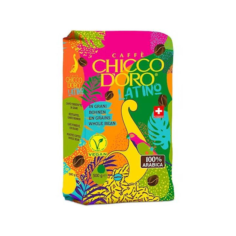 Кава в зернах Chicco dOro Latino in grani 100% Arabica Чікко Доро Латіно Арабіка Пакет 500г
