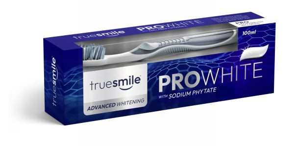 Набір Зубна паста і Щітка Відбілююча з Фітатом натрію Truesmile Advanced whitening Sodium Phytate ТруСмайл Захист білизни 100мл